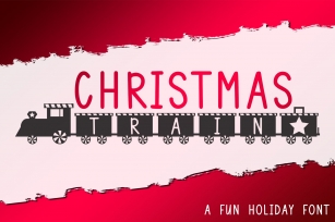 Christmas Train - A Fun Holiday Font Font Download