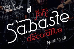 Sabaste - decorative italic Font Download