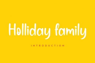 Holliday family Font Download