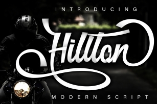 Hillton modern script Font Download