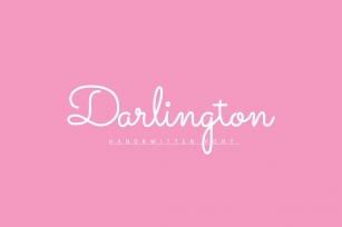 Darlington Handwritten Font Font Download