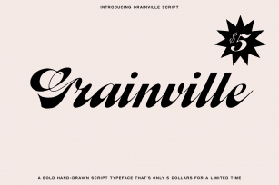 Grainville Script Font Download