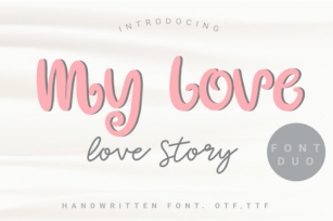 My Love  Love Story Font Download