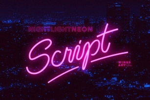 Retro Neon Font - Script Style Font Download