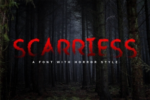 Scarriess - A Font With Horror Style Font Download