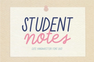 Student Notes Font Download