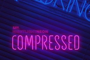 Retro Neon Font - Compressed Style Font Download