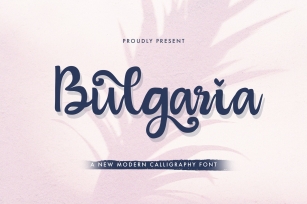 Bulgaria - Modern Calligraphy Font Font Download