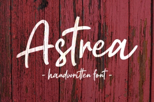 Astrea - Handwritten Font Font Download