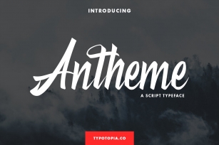 Antheme Script Typeface Font Download