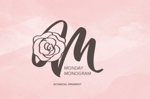 Monday Monogram Font Download