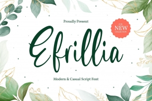 Efrillia - Modern and Casual Script Font Font Download