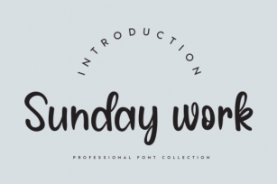 Sunday Work Font Download