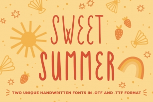 Sweet Summer handwritten fonts Font Download