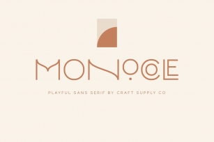 Monocole - Playful Sans Serif Font Download
