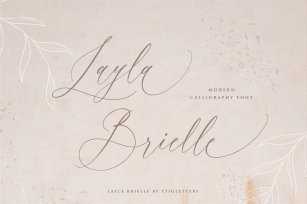 Layla Brielle Calligraphy Font Font Download