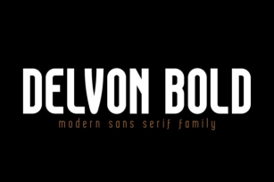 Delvon Bold Font Download
