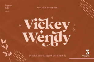 Vickey Modern Vintage Typeface Font Download