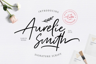 Aurelie Smith - Signature EXTRA Font Download