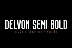 Delvon Semi Bold Font Download