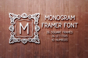 Framed monograms Font Download