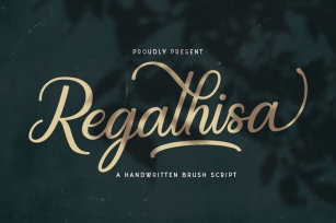 Regalhisa - Calligraphy Font Font Download
