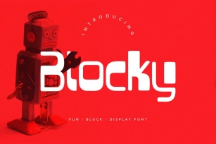 Blocky Fun Display Font Font Download