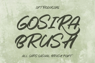 Gosira Brush - Display Brush Font Font Download