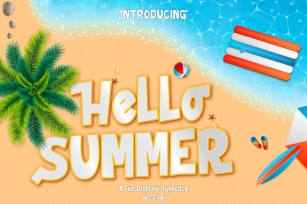 Hello Summer - Fun Display Font Font Download