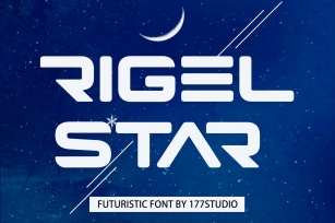 Rigel Star Futuristic Font Font Download