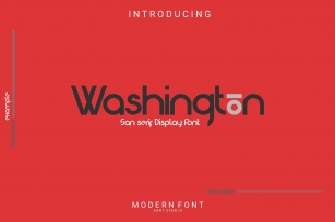 Washington - Modern Display Font Font Download