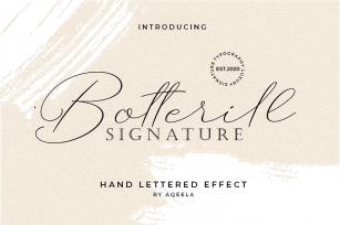 Botterill Signature Font Download
