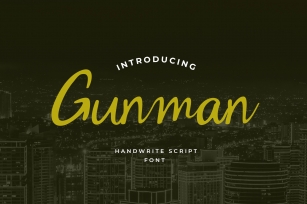 Gunman Handwritten Font Font Download