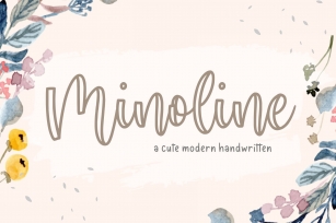 Minoline Cute Modern Calligraphy Font Font Download