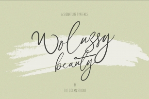 Wolussy Beauty Font Download