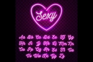 Sexy Pink Neon Font Font Download
