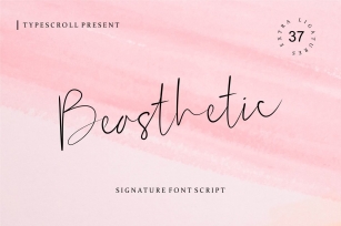 Beasthetic  a Signature Font Script Font Download