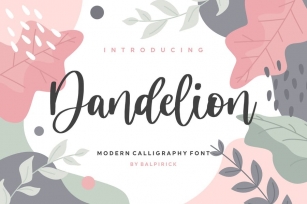 Dandelion YH - Modern Script Font Font Download