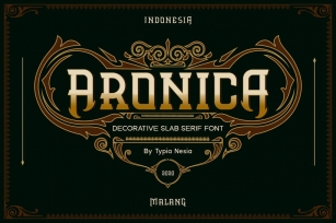 Aronica Decorative Slab Font Download