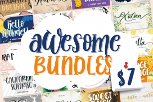 Awesome Bundles Vol 01 Font Download