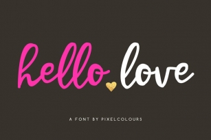 Hello Love Font Font Download