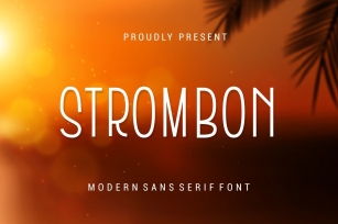 Strombon - Modern Sans Serif Font Font Download