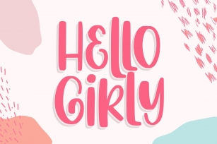 Hello Girly - a Girly Handdrawn Font Font Download