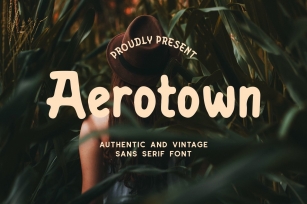 Aerotown - Authentic and Vintage Sans Serif Font Font Download