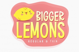 Bigger Lemons Font Download