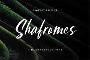Shafromes - Handwritten Font Font Download