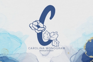 Carolina Monogram Font Download