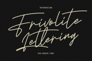 Frivolite Lettering Font Download