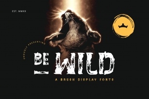 BE-WILD Brush Display Fonts Font Download