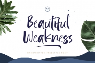 Beautiful Weakness - Handwritten Font Font Download